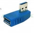 90 Degree Right Angle AM to AF Extension USB 3.0 Adapter