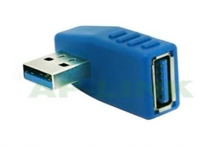 90 Degree Right Angle AM to AF Extension USB 3.0 Adapter