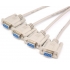 DB9 Male to 4 DB9 Female  RS232 Serial Cable