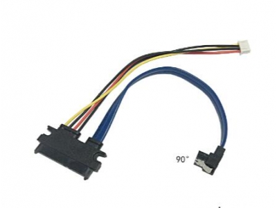 2xSATA 22 pin to 2xSATA 7+15 pin and 4pin power cable