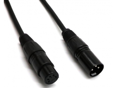 DMX microphone cable 5pin XLR Male to Female Extension for stage light