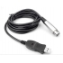 USB Microphone cable XLR Female to USB Male 3m 9ft Black cable