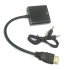 1080P HDMI to VGA Adapter digital Converter With 3.5mm Audio Cable