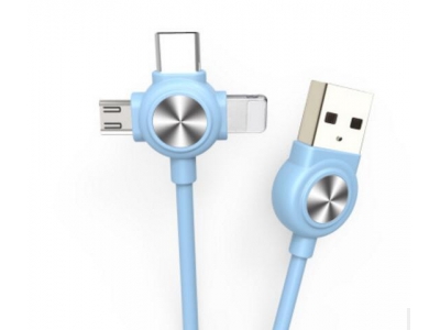 3 In 1 USB2.0 Multi Function Mobile Charging Cable