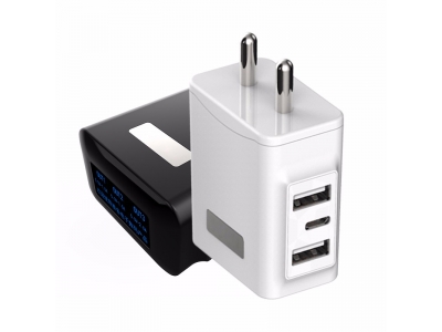 High Speed quick charger 3 USB port EU AU UK US standard for mobile charger wall charger