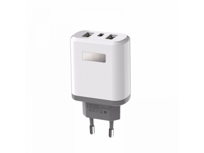Mobile charger Super Fast 5V 2.1A EU 2 USB Port Micror Wall Plug Mobile Phone Smart Charger Power Adapter