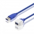 USB 3.0 SuperSpeed Keystone Jack Type-A Extension Cable