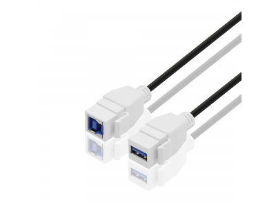USB 3.0 Keystone Panel Mount Coupler Extension Cable USB adapter
