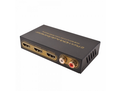2 Port HDMI Audio Extractor 4K@60Hz/UHD/ ARC/ EDID setting