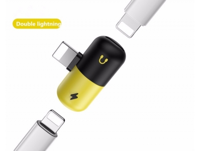 splitter adapter for iphone 2 in 1 USB Charger Capsule Splitter Adapter