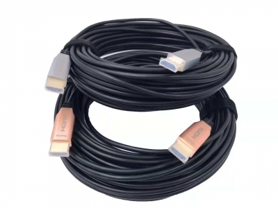 Optical Fiber 10M 30M 50M 100M 200M 4K at 60Hz and AOC Fiber Optic HDMI cable support 18.2Gbps AOC Fiber Optic HDMI 2.0 Cable