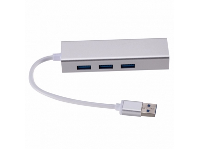 3 Ports USB 3.0 Gigabit Ethernet Lan RJ45 Network Adapter Hub to 1000Mbps Mac PC