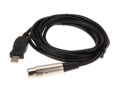 XLR female to USB Male Microphone Mic Link Cable