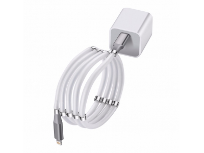Magnetic Charger Lighting 2.4A Fast Charging Cable For iPhone